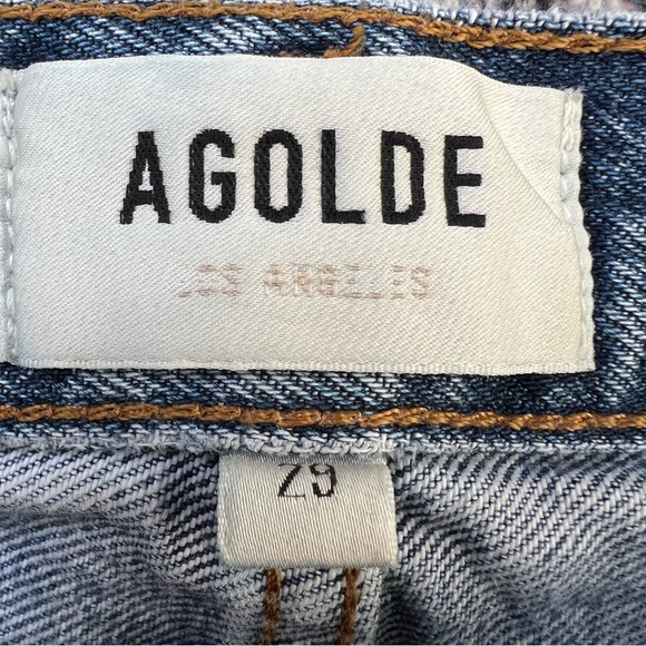 Agolde 90'S PINCH WAIST HIGH RISE STRAIGHT a154-1206 Size 29 Lightly Distressed - Picture 5 of 13